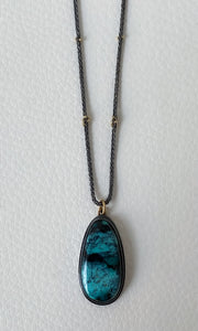 Ø20 Gem Necklace (Turquoise)