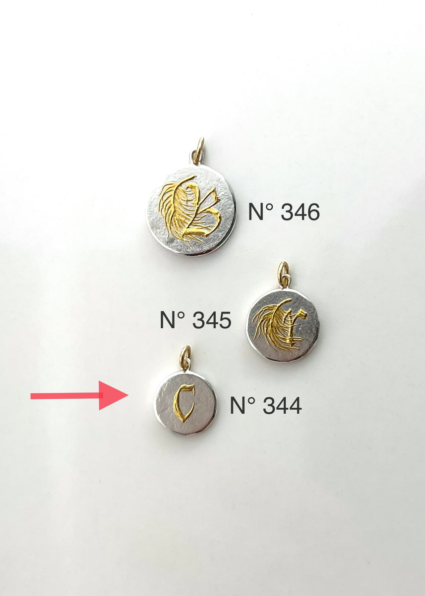 N° 344 Stone Washed Medallion - Lowercase 7/16 Inch – Edna Madera Studios